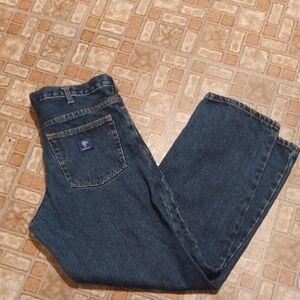 Men's Blue Jeans Relaxed Fit Size 34x31